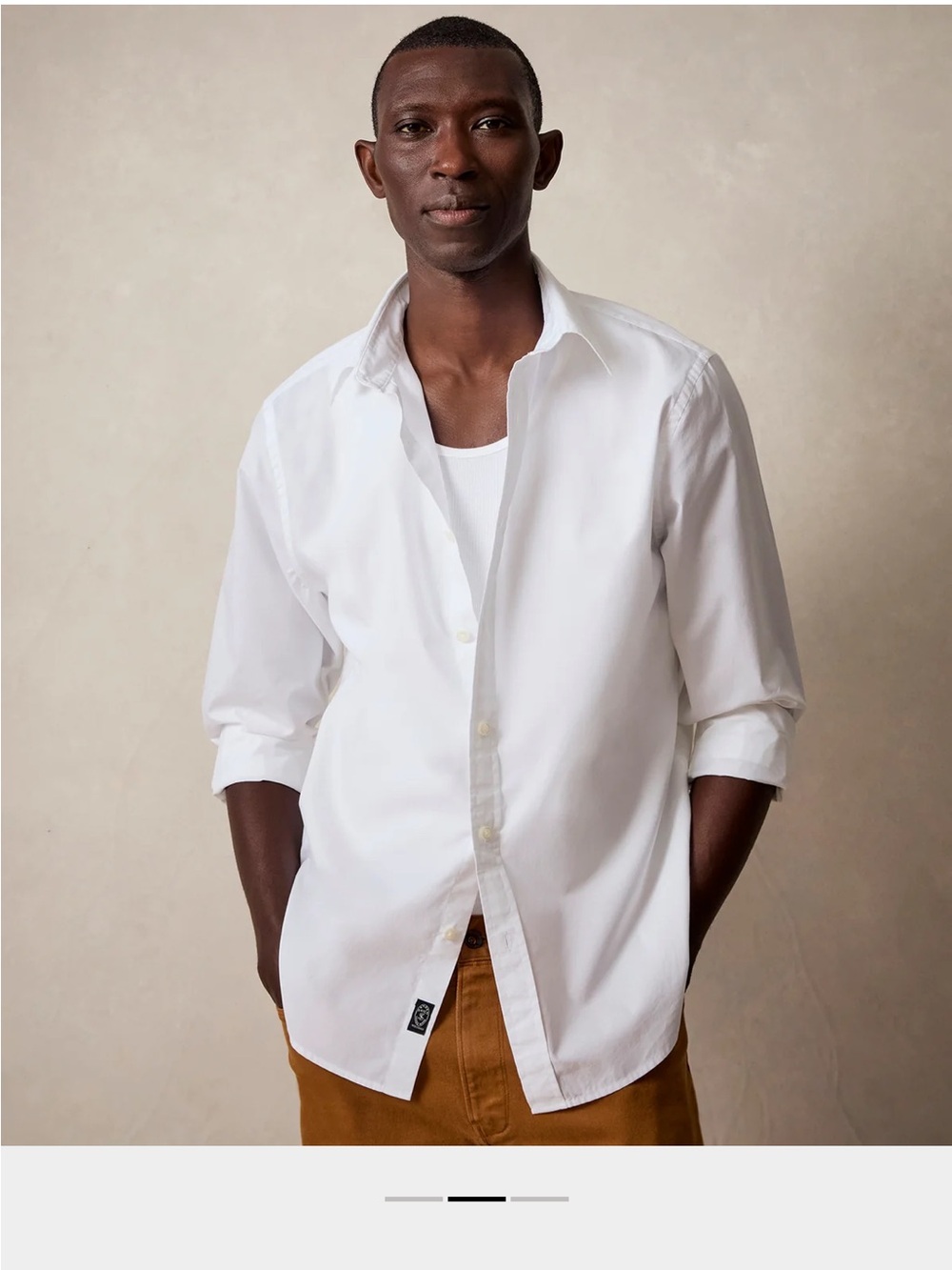 Todd Snyder White Casual Button-Down Shirt